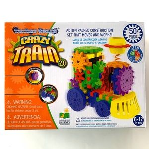 Techno Gears Crazy Train Construction Set 50+ Pieces